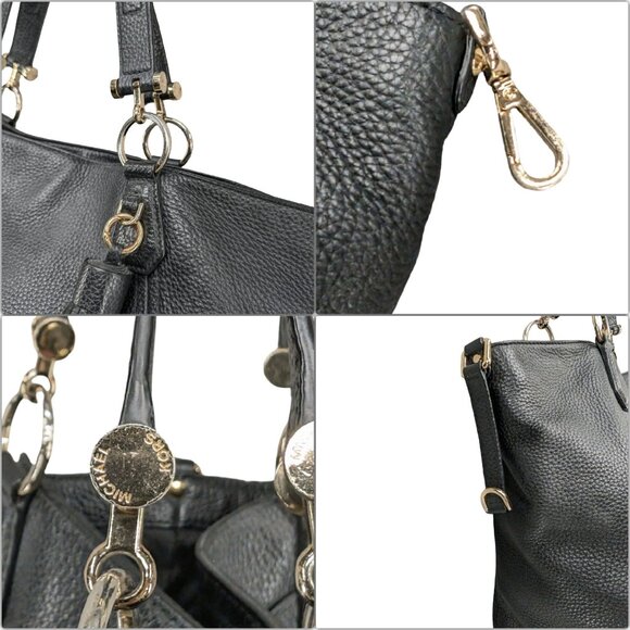 Michael Kors Frances Large Grab Leather Tote Shoulder Bag Tassel Charm 15" - Picture 13 of 13